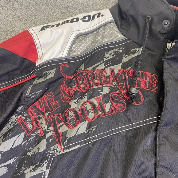 Choko Motorsports Snap-On Tools Racing Jacket Mens Medium Embroidered RIP IN ARM - Picture 3 of 15